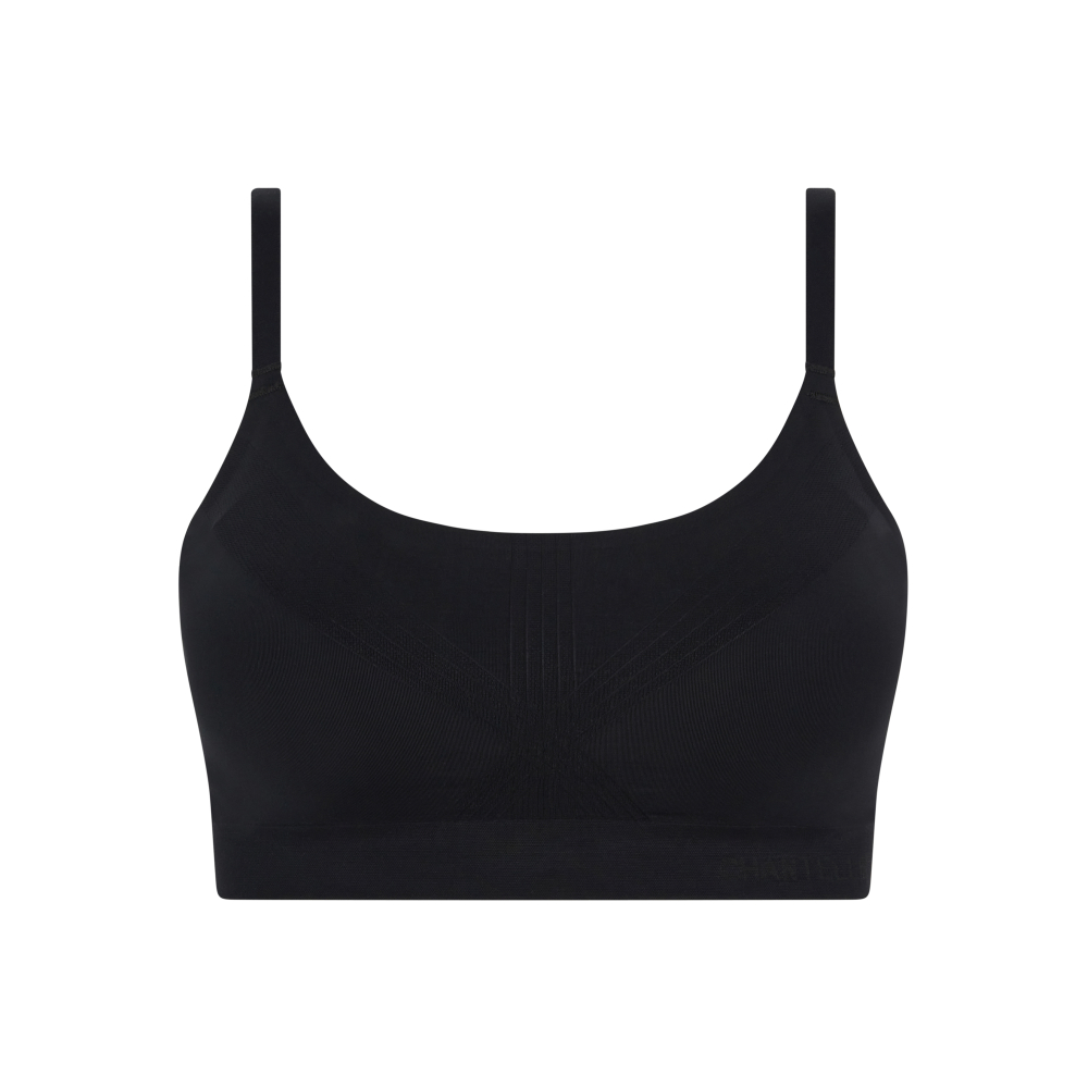 【Chantelle Lab】有襯墊無痕內衣>S-XL>黑色(10U10_011)【Smooth Comfort】_4