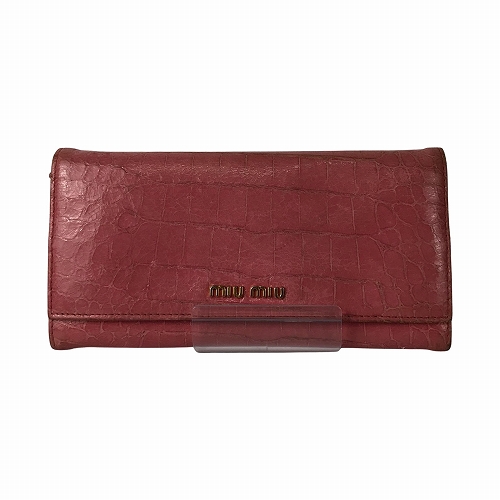 【宜蘭家樂福店】MIU MIU/長夾錢包//