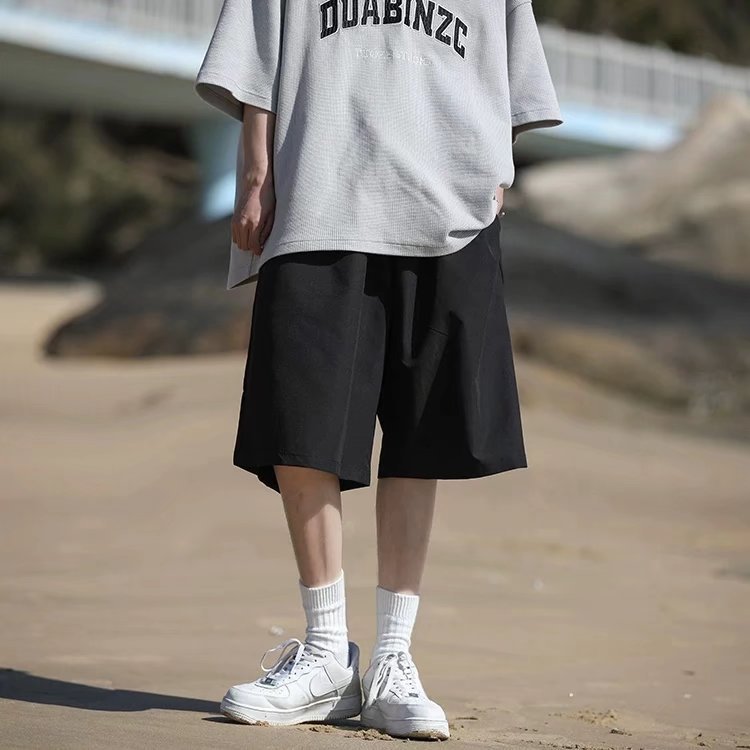 日系潮牌cityboy機能短褲 寬鬆休閒 直筒 工裝五分褲_0