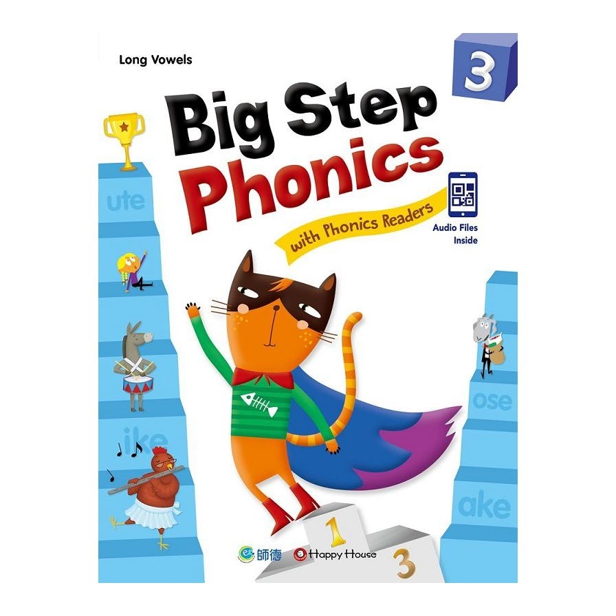 Big Step Phonics with Phonics Readers(3)(課本+練習本+線上資源)(附QR CODE音檔隨掃即聽) | 拾書所