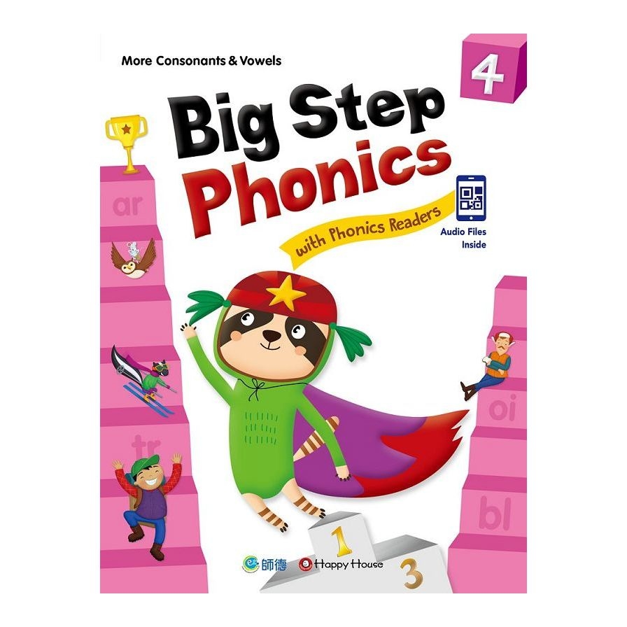 Big Step Phonics with Phonics Readers(4)(課本+練習本+線上資源)(附QR CODE音檔隨掃即聽) | 拾書所