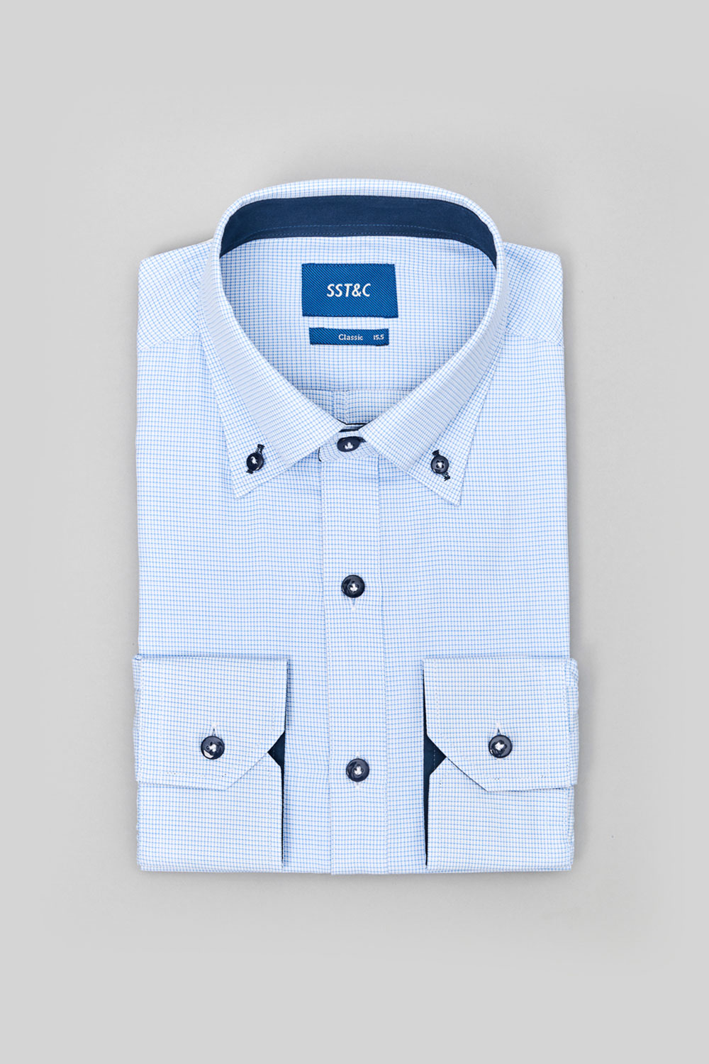 SST&C #Easycare  Blue Standard Shirt | 0312309021  (Outlet)_7