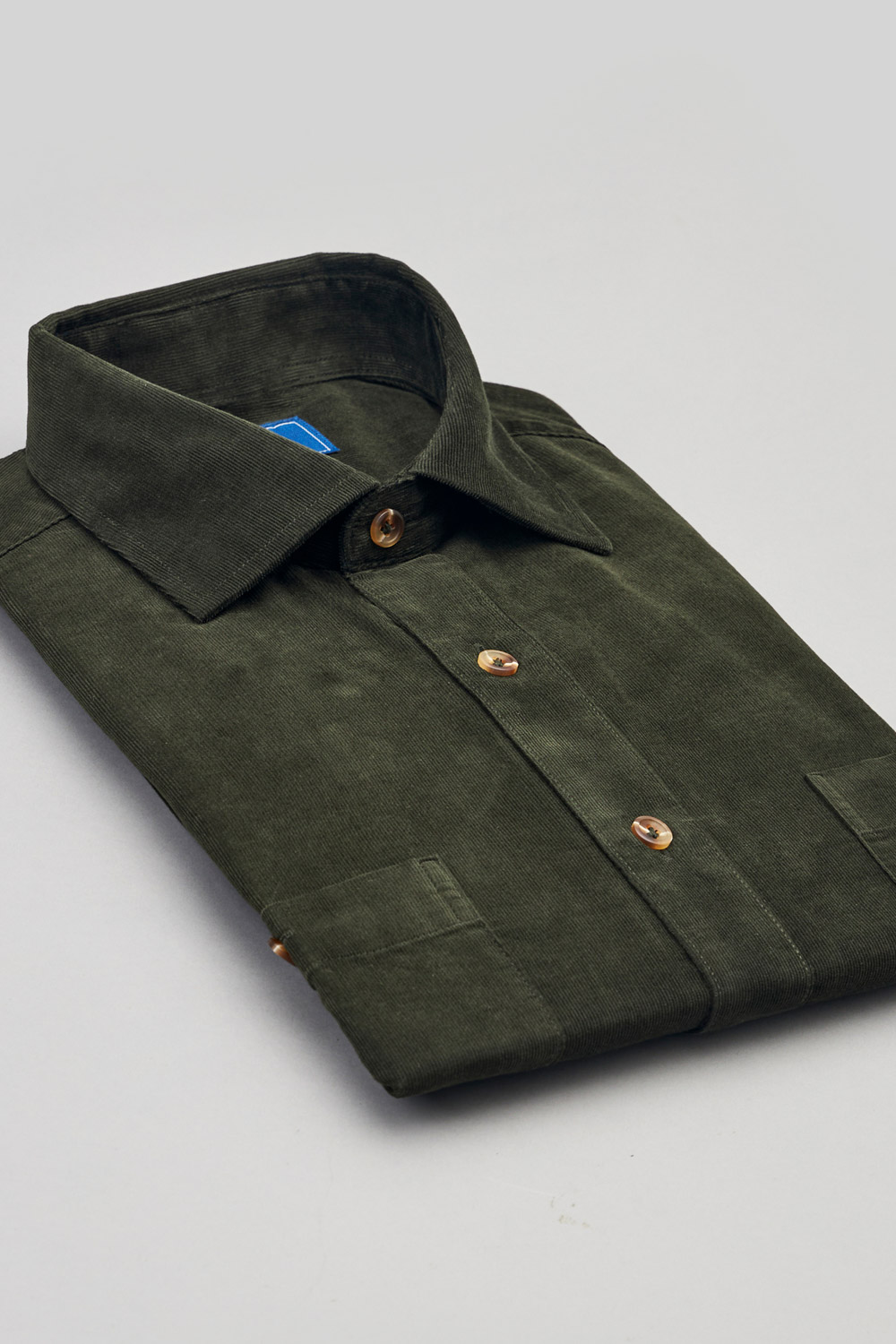 SST&C #Comfortable Cotton  Dark Green Corduroy Standard Shirt | 0312309024  (Outlet)_6