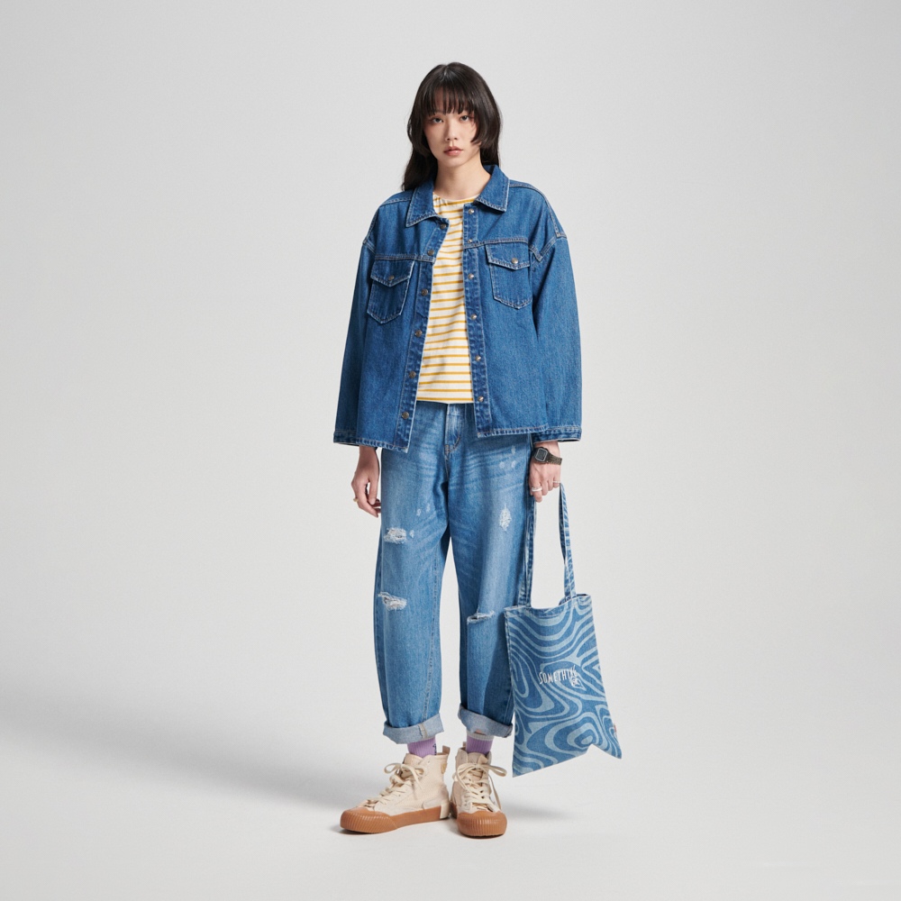 SOMETHING｜女裝｜襯衫式牛仔外套