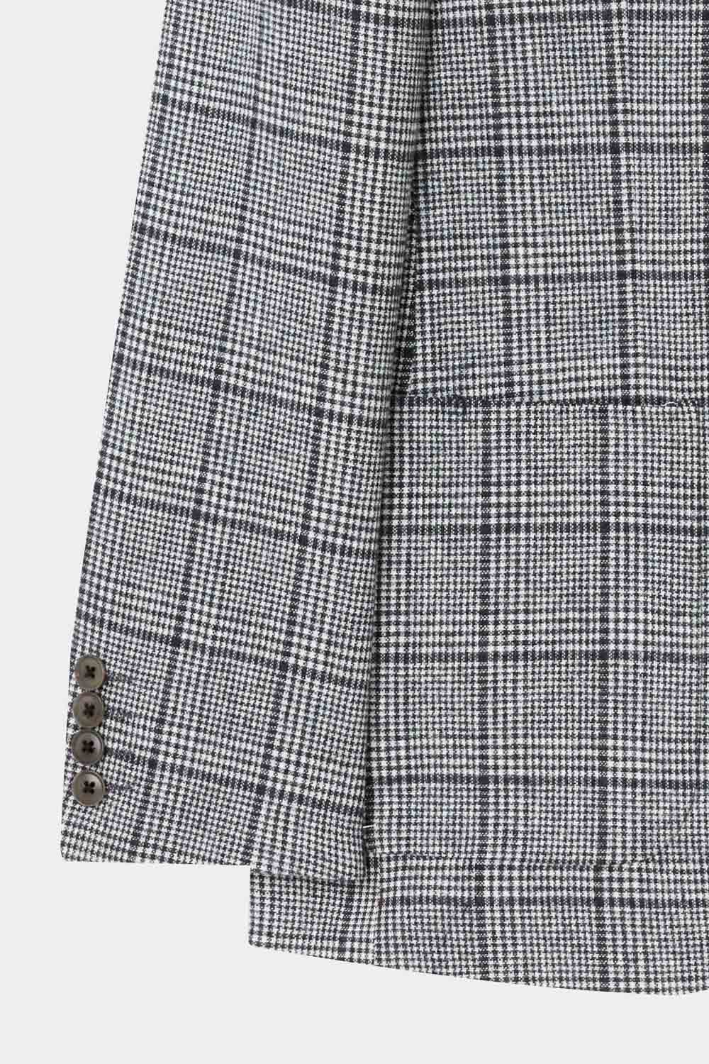 SST&C Gray Check Pattern Casual Wool Blend Suit Jacket | 0612309006  (Outlet)_6