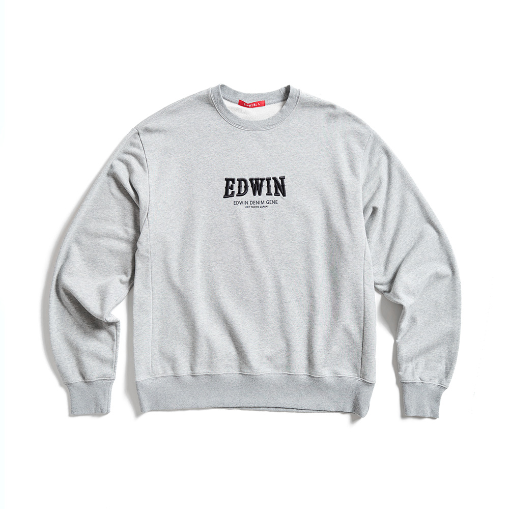 EDWIN｜男裝｜PLUS凸版繡花長袖T恤