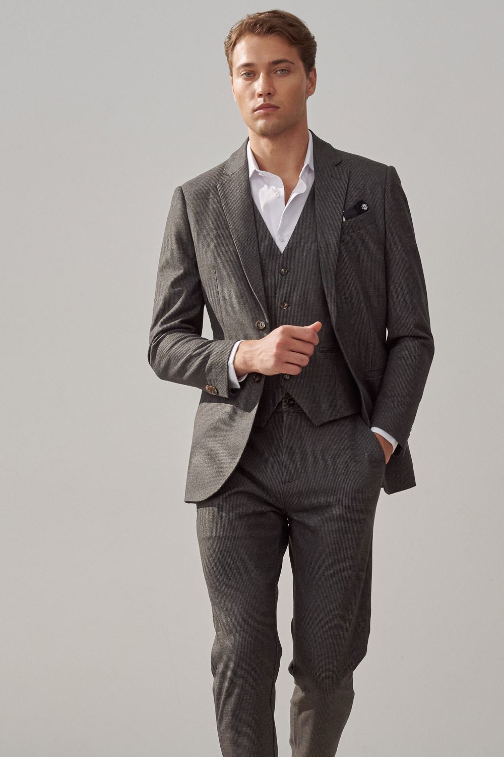 SST&C White Mercerized Cotton Stretch Comfort Shirt | 0912309001  (Outlet)_5