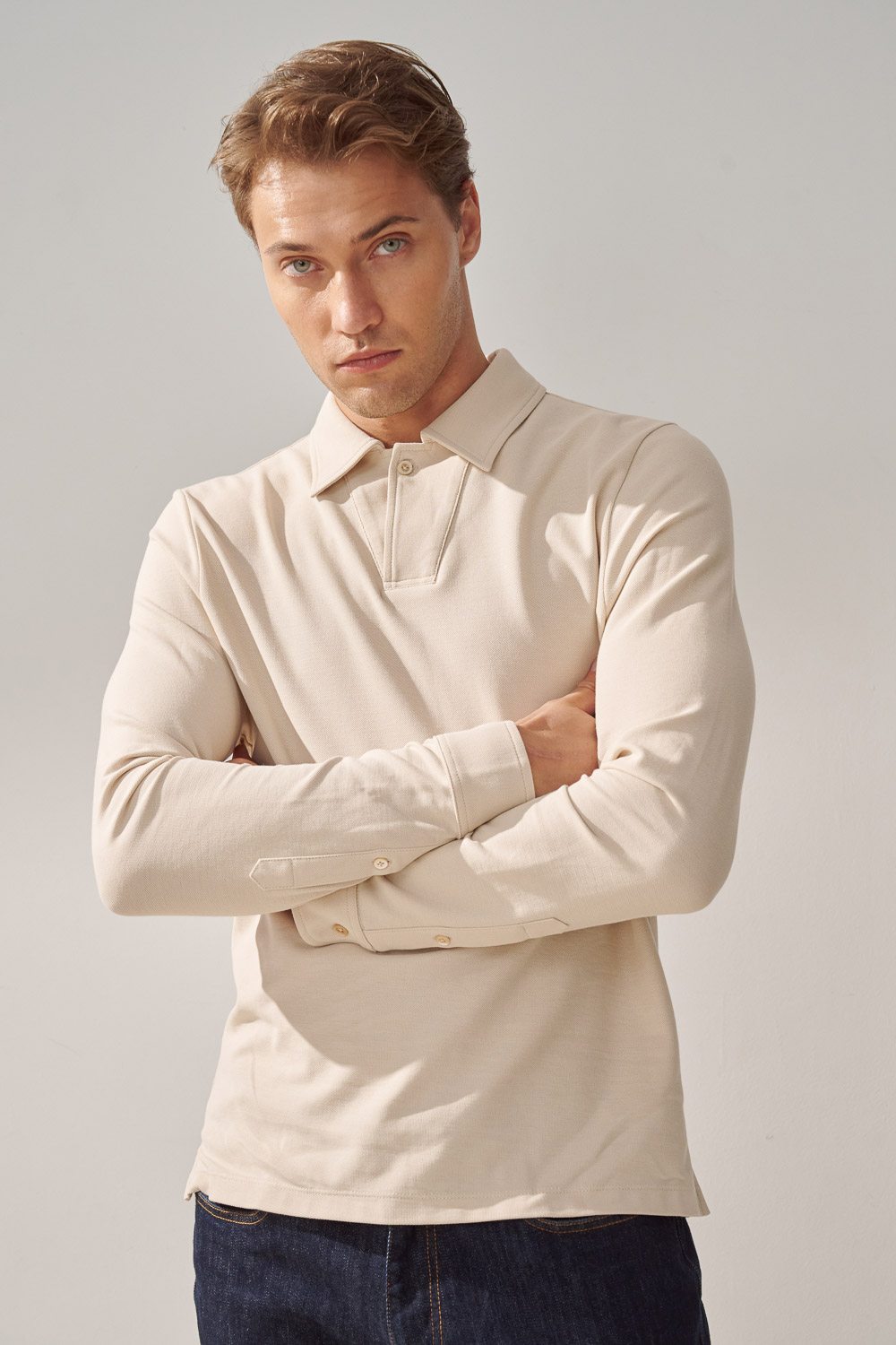 SST&C Light Cream Single-Button Lapel Casual Top | 0912309003  (Outlet)_5