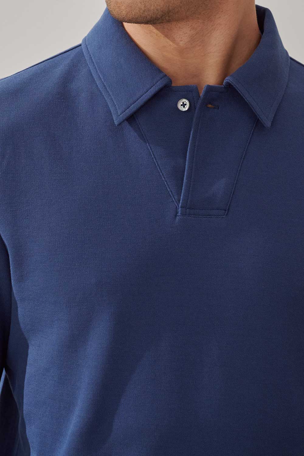 SST&C Cobalt Blue Single-Button Lapel Casual Top | 0912309004  (Outlet)_5
