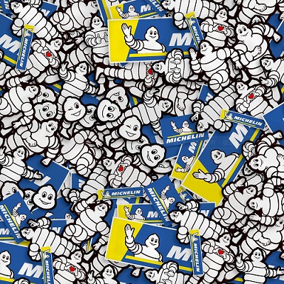 MICHELIN 米其林 商標 反光 貼紙 (樣式隨機)