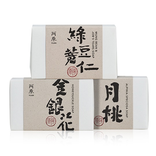 【阿原YUAN】金銀花皂115g+月桃皂115g+綠豆薏仁皂115g_1