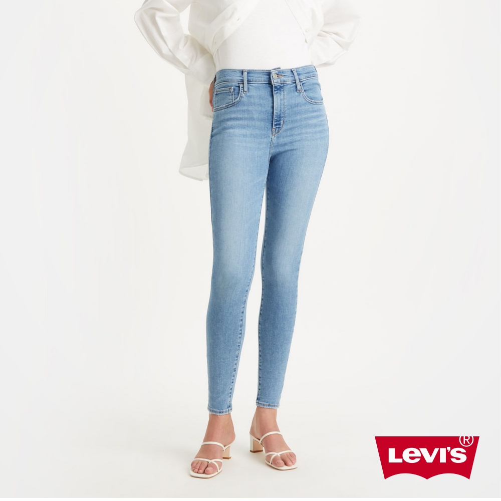 Levis 女款 720高腰超緊身窄管 / 超彈力牛仔長褲 / 淺藍色水洗 / 天絲棉 及踝款 熱賣單品