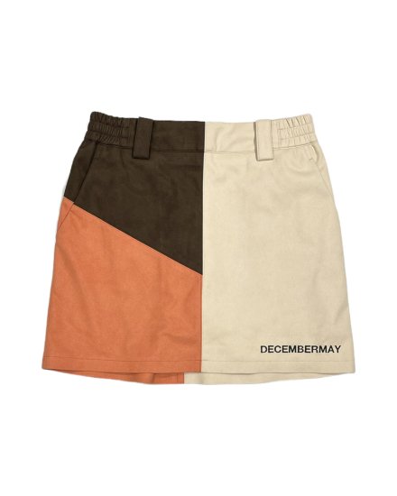 【DECEMBERMAY】Faux suede skirt_WOMEN 2-212-2540