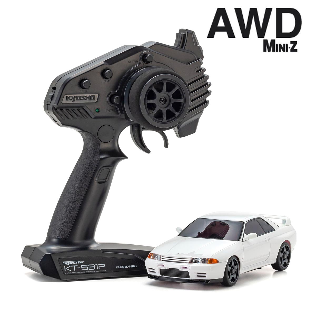 32639W MINI-Z AWD Nissan Skyline GT-R Nismo (R32) WHITE_0