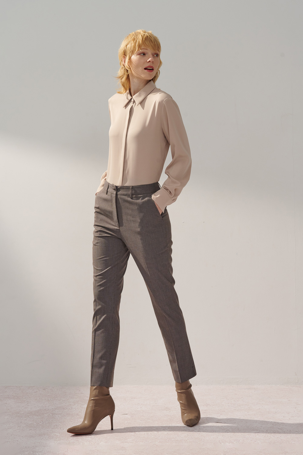 SST&C Gray Houndstooth Suit Trousers | 7262309005  (Outlet)_1