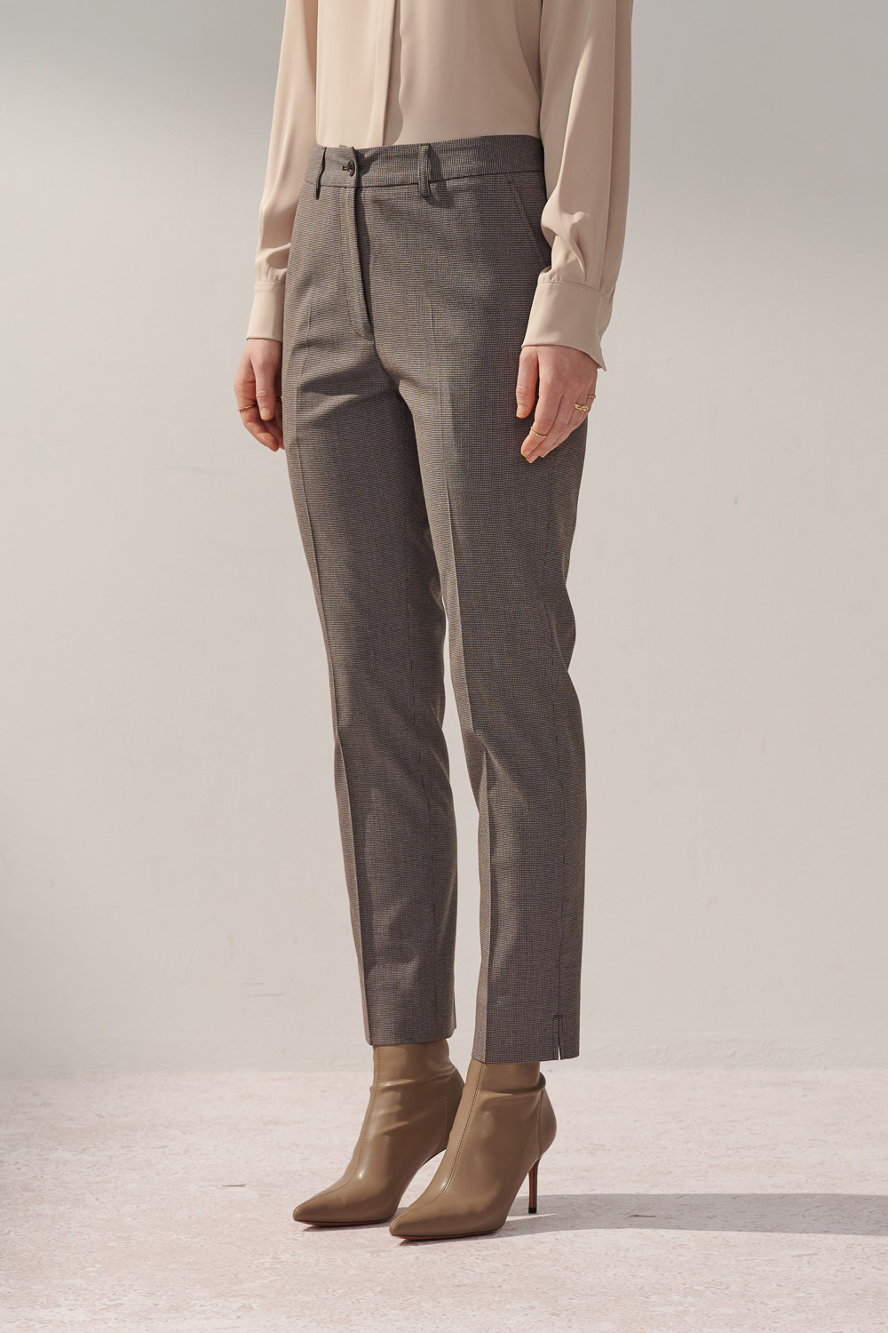 SST&C Gray Houndstooth Suit Trousers | 7262309005  (Outlet)_2