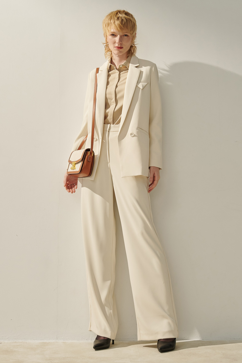 SST&C Cream White Wide Fit Suit Jacket | 8162309001  (Outlet)_4