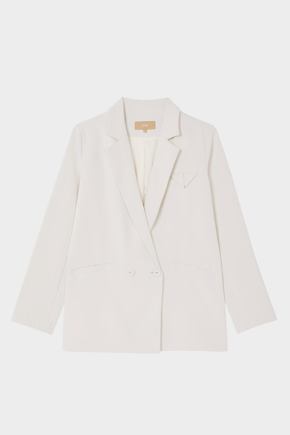 SST&C Cream White Wide Fit Suit Jacket | 8162309001  (Outlet)_7