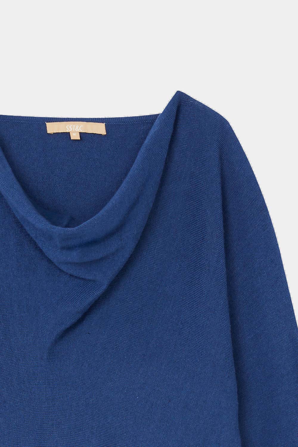 SST&C Mineral Blue Dropped Collar Sweater | 8662309002  (Outlet)_6