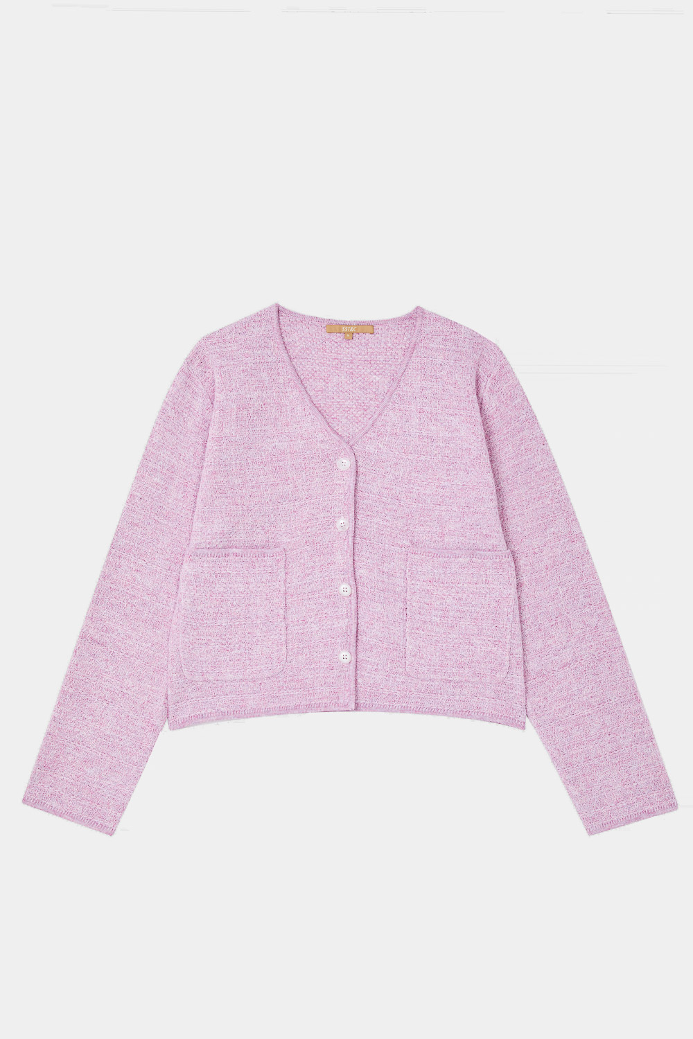 SST&C Cherry Blossom Pink Tweed Cardigan | 8662309004  (Outlet)_5