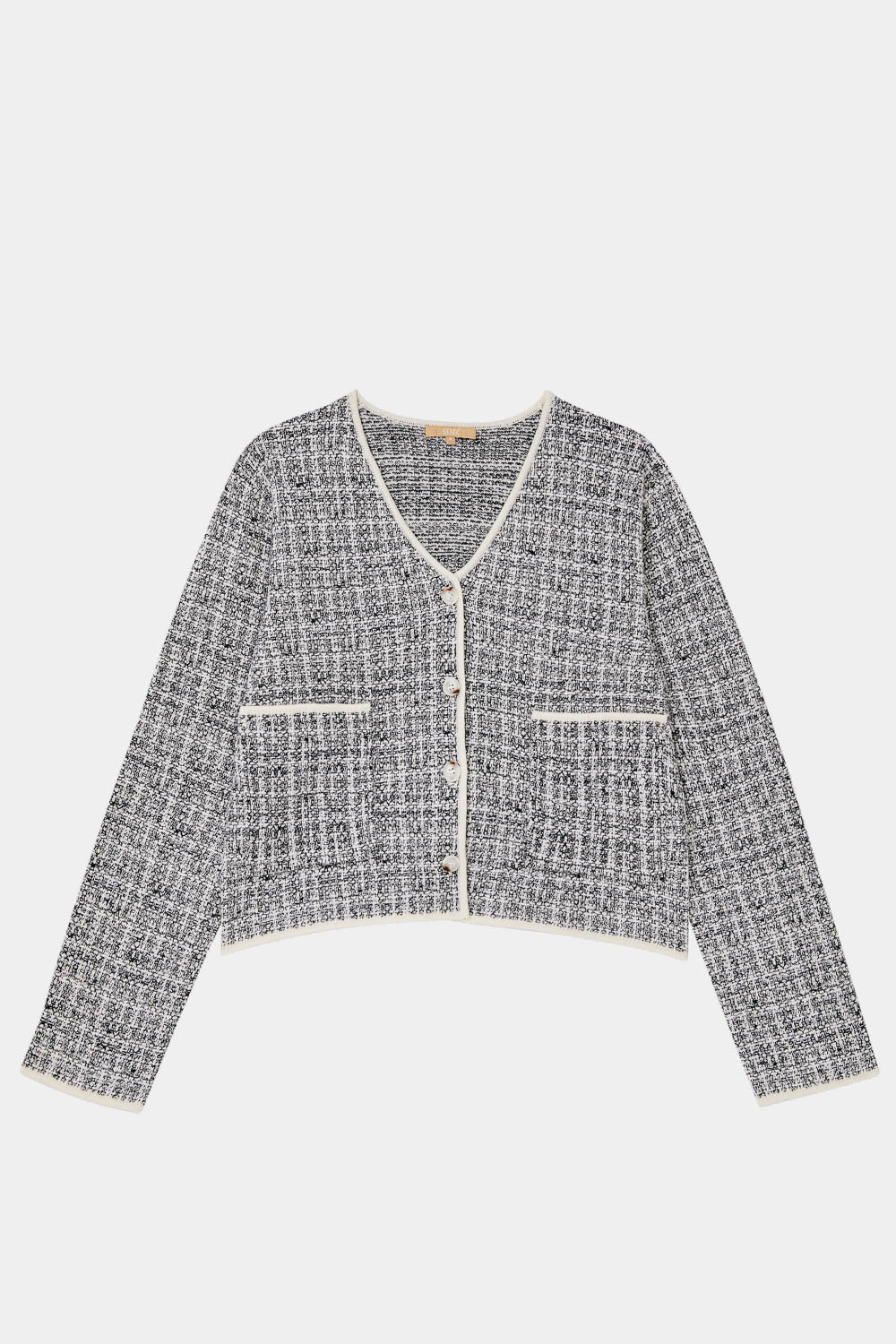 SST&C White Small Fragrant Duffle Cardigan Sweater | 8662309005  (Outlet)_5