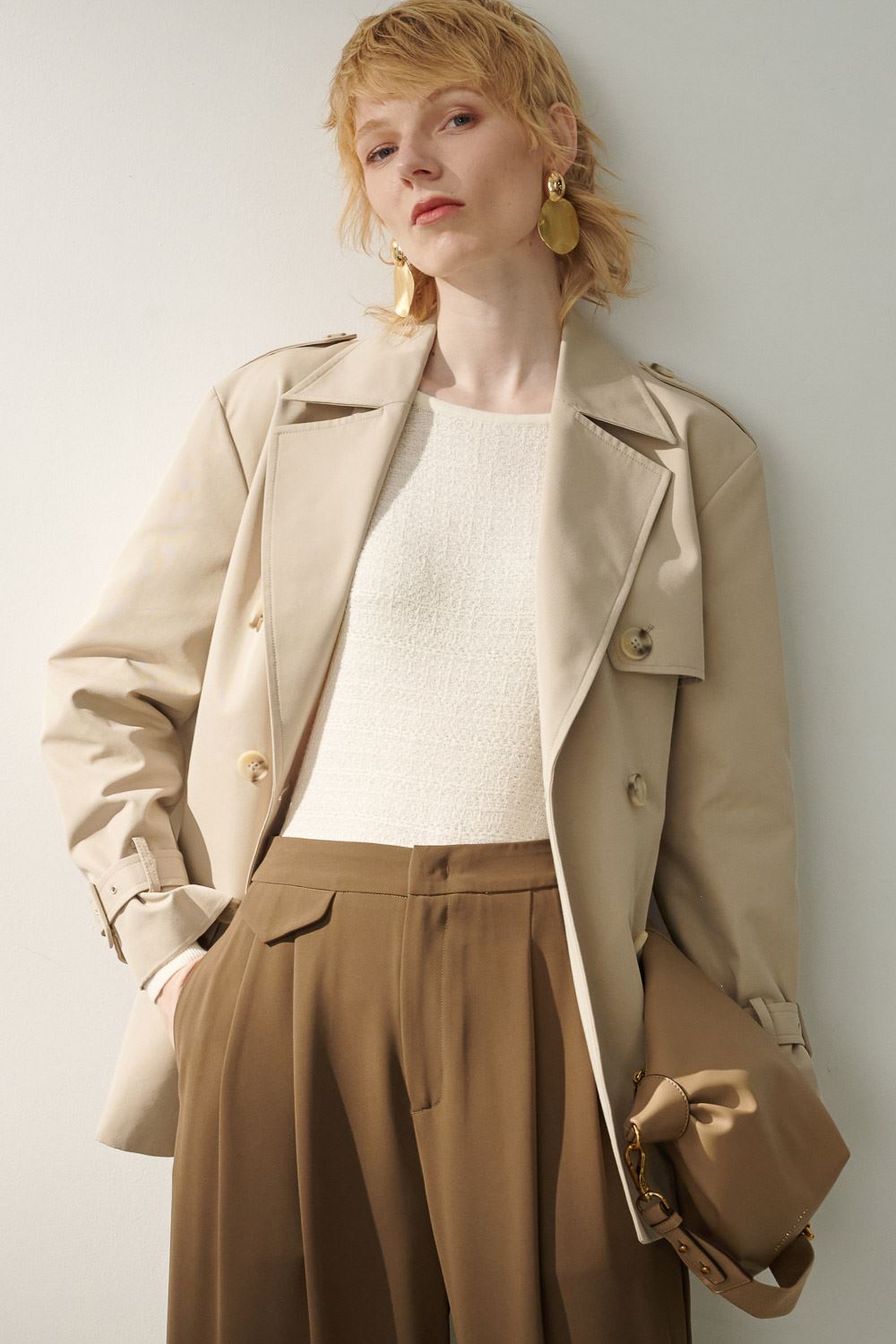 SST&C Light Khaki Short Windbreaker Jacket | 8962309001  (Outlet)_1
