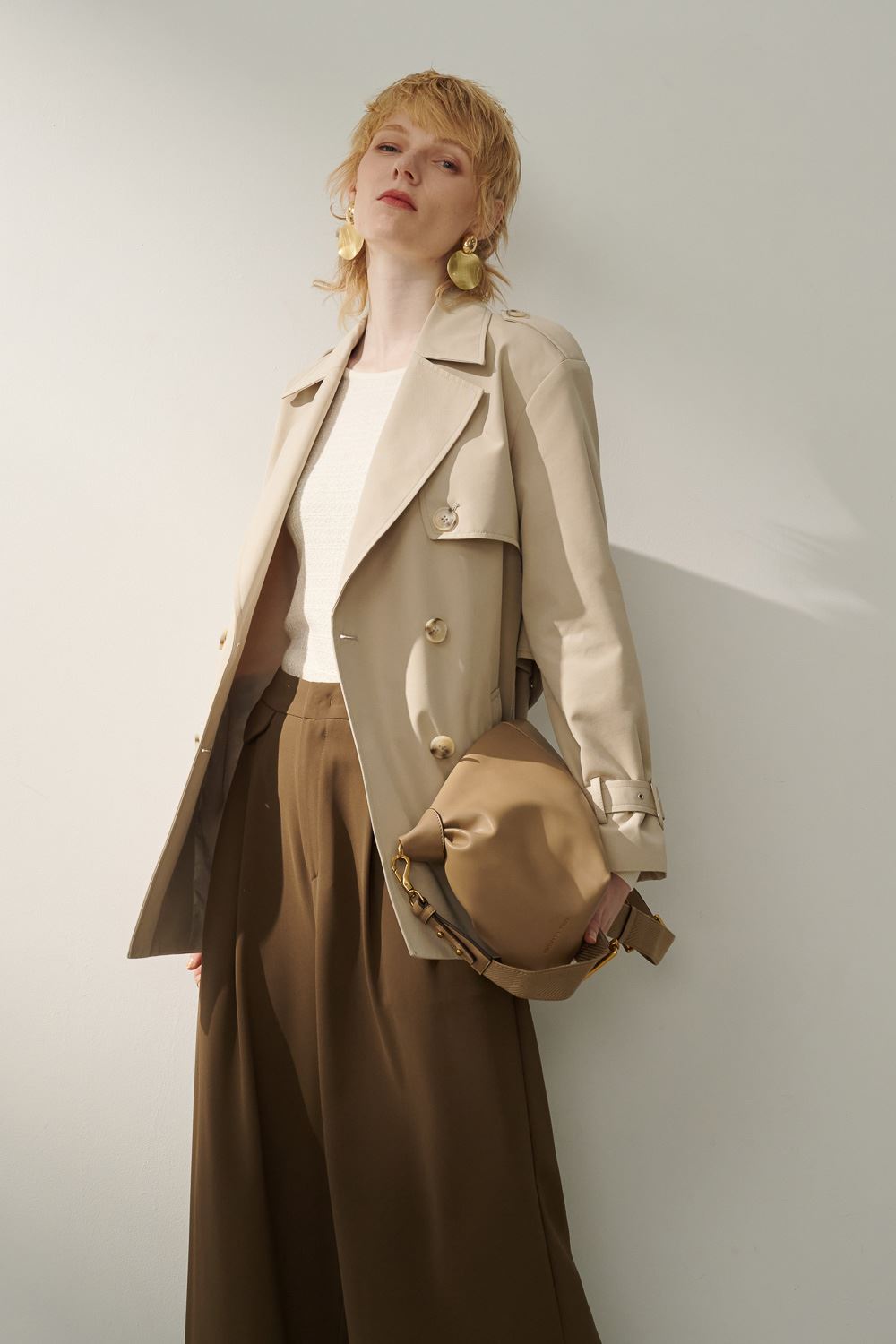 SST&C Light Khaki Short Windbreaker Jacket | 8962309001  (Outlet)_2