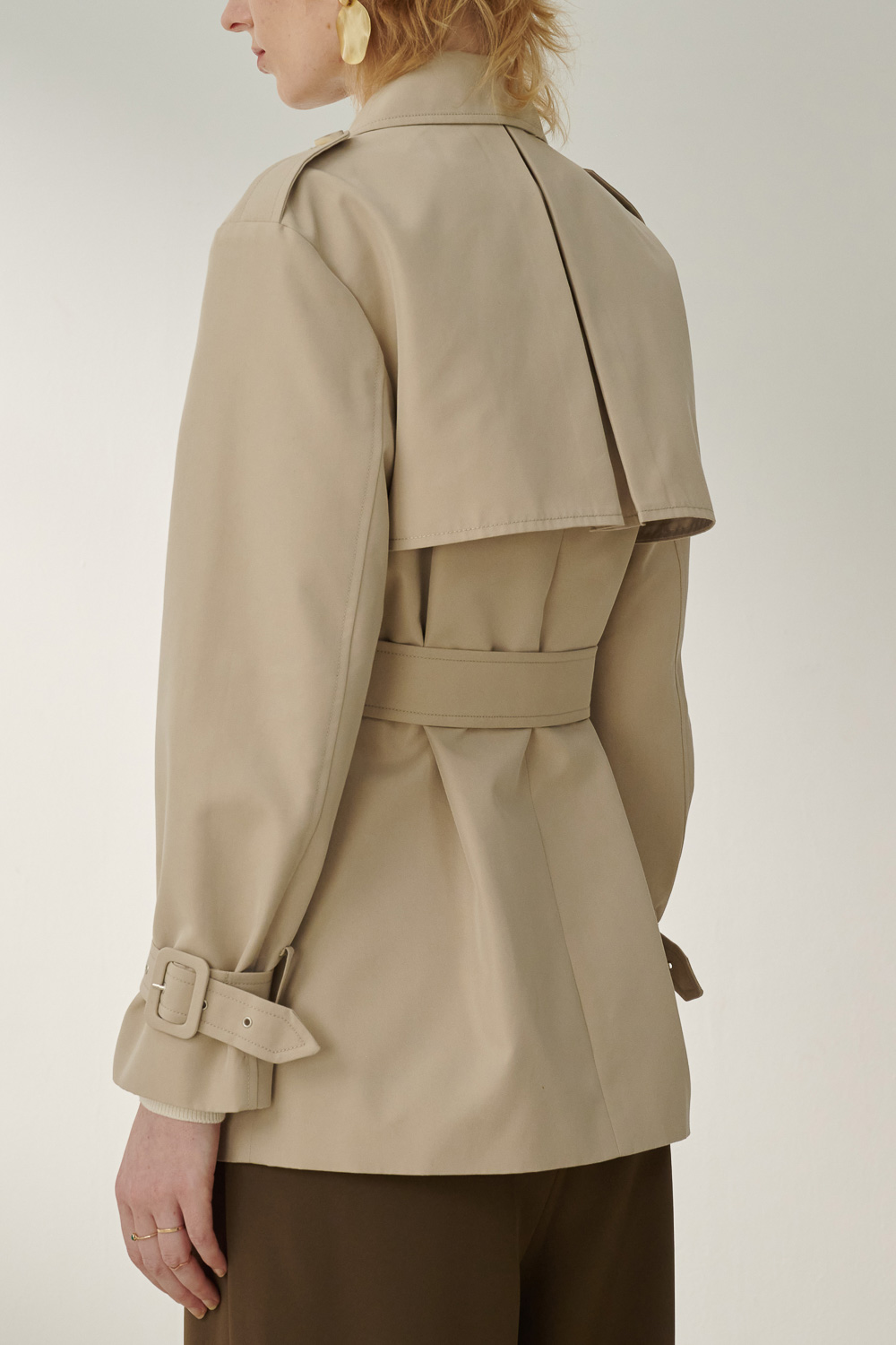 SST&C Light Khaki Short Windbreaker Jacket | 8962309001  (Outlet)_5