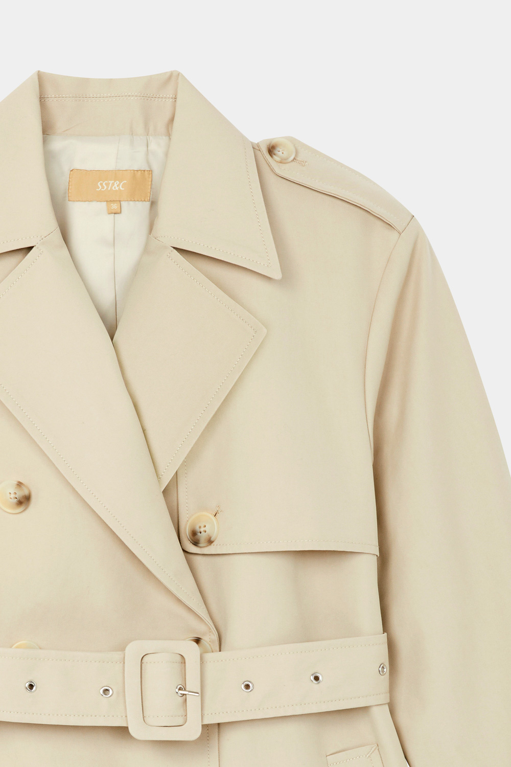 SST&C Light Khaki Short Windbreaker Jacket | 8962309001  (Outlet)_6