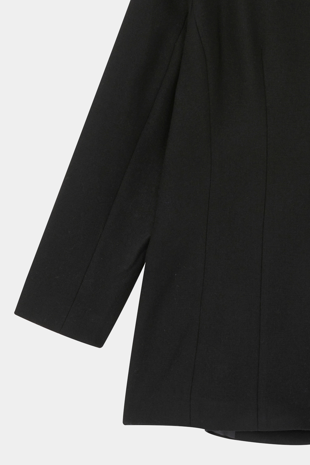 SST&C Black Cropped Wool Coat | 8962309003  (Outlet)_7