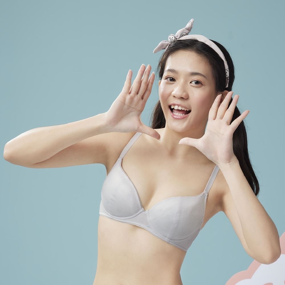 嬪婷-學生系列-去味纖維 A-D罩杯第三階軟鋼圈內衣(個性灰) BB2394FR