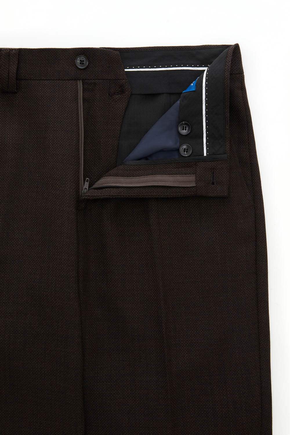 SST&C Coffee Texture Machine Washable Slim Fit Suit Trousers | 0212309007  (Outlet)_7
