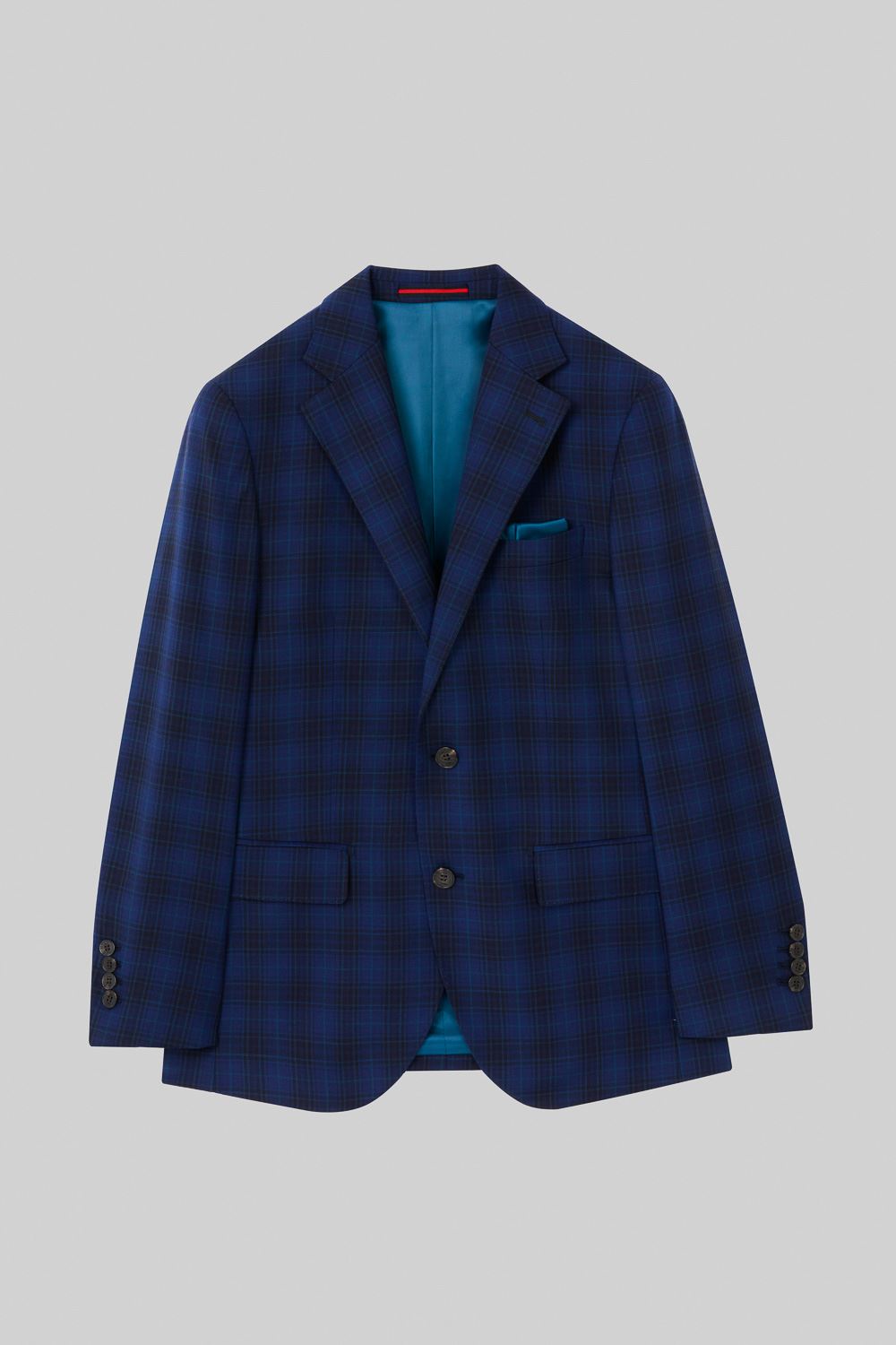 SST&C #Milan Series  Navy Blue Check Pattern Slim Fit Suit Jacket | 0112309003  (Outlet)_7