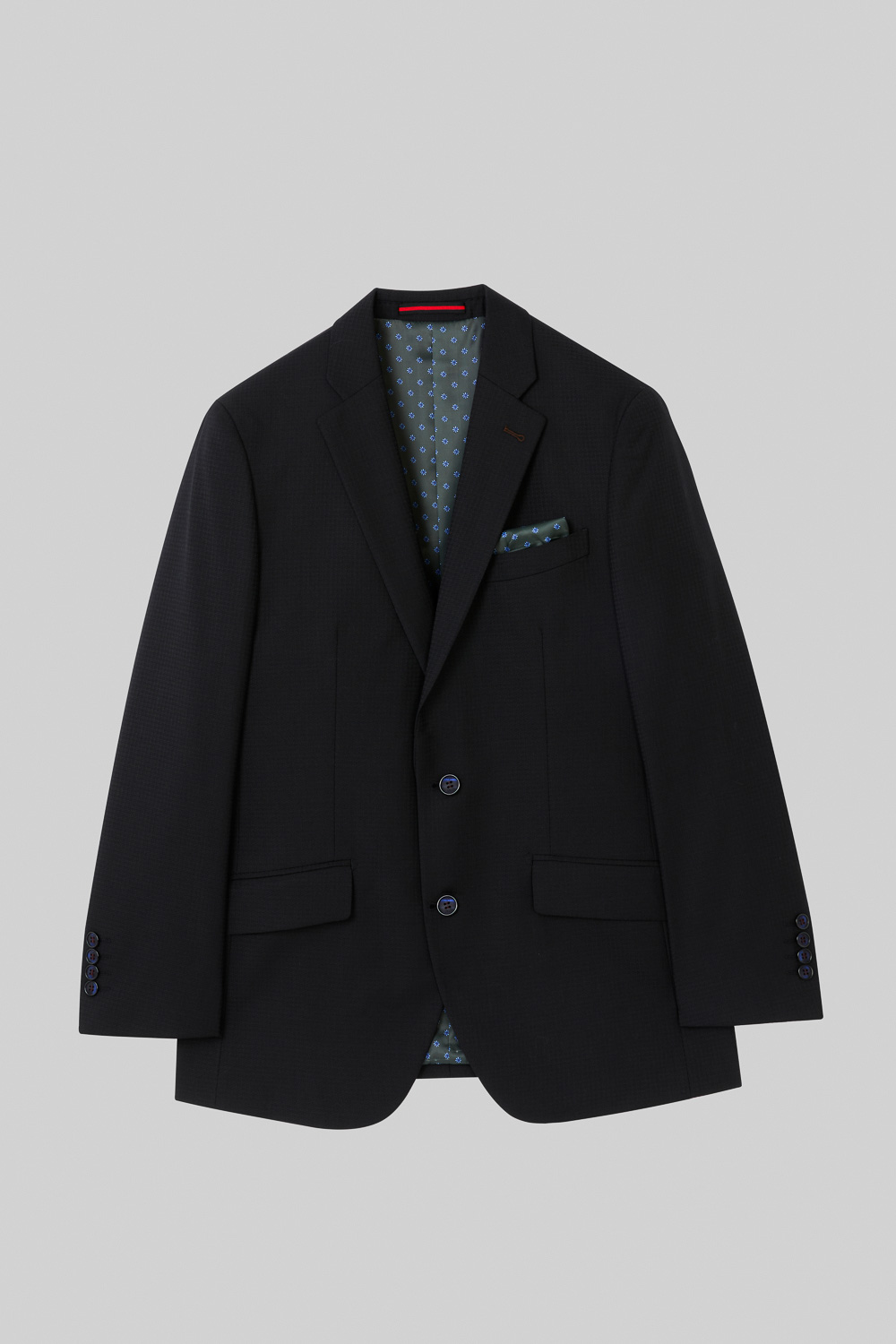 SST&C Black Textured Machine Washable Classic Fit Suit Jacket | 0112309005  (Outlet)_7
