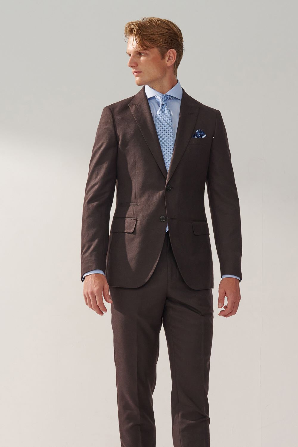 SST&C Coffee Texture Machine Washable Slim Fit Suit Jacket | 0112309007  (Outlet)_2