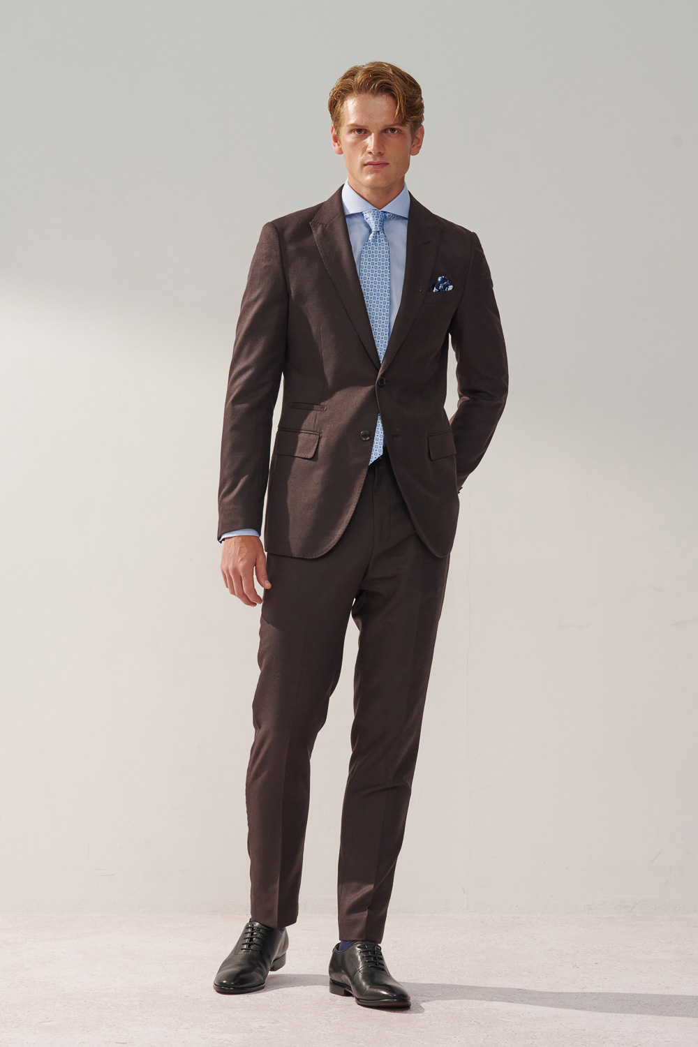 SST&C Coffee Texture Machine Washable Slim Fit Suit Jacket | 0112309007  (Outlet)_3