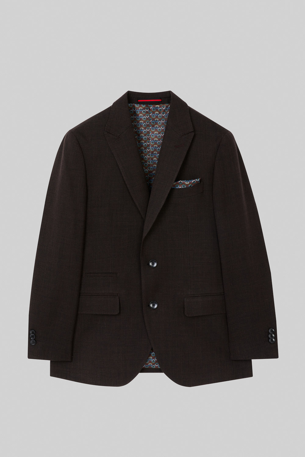 SST&C Coffee Texture Machine Washable Slim Fit Suit Jacket | 0112309007  (Outlet)_7