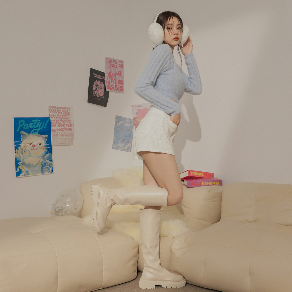 柔美水貂毛上衣-藍【KT223360】-3色_2
