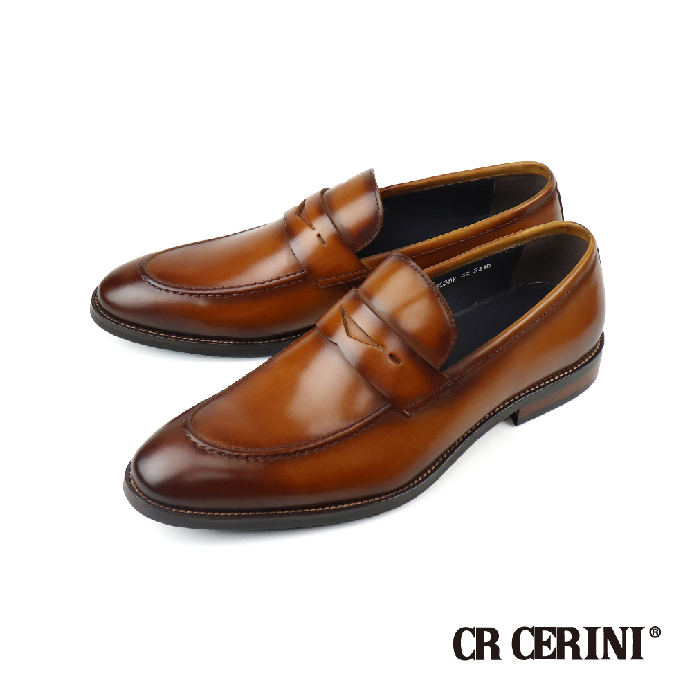 【CR Cerini】質感典雅素面便士樂福鞋  棕色(CR28853-BR)