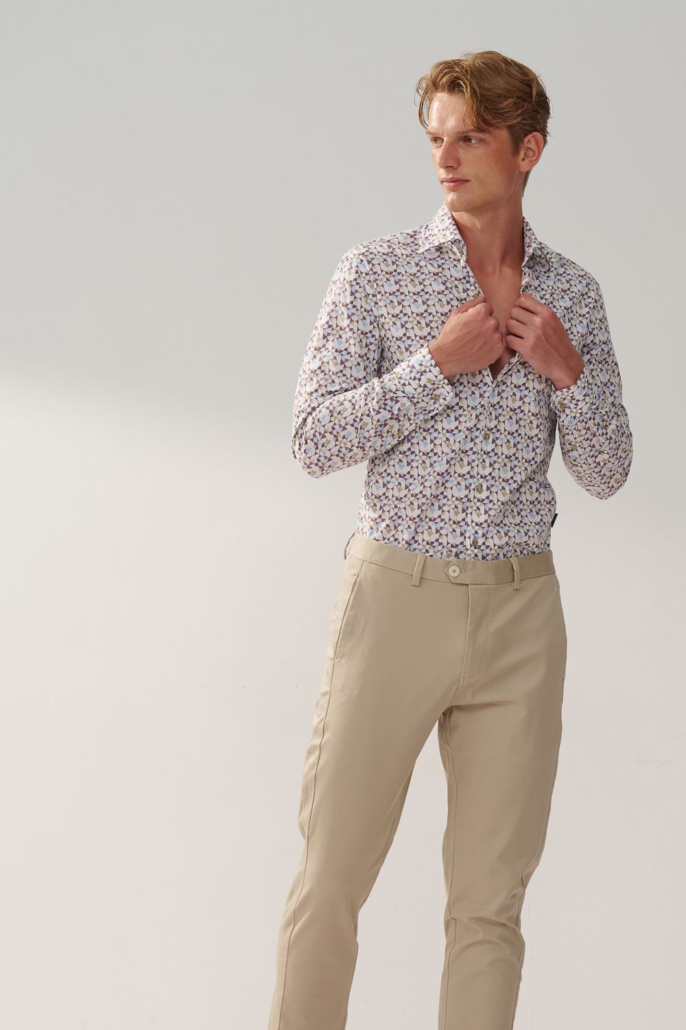 SST&C #Comfortable Cotton  Geometric Print Slim Fit Shirt | 0312310023  (Outlet)_2