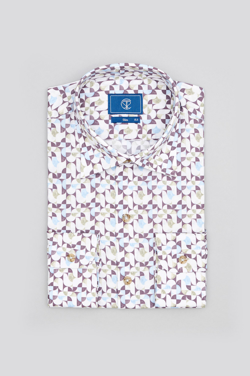 SST&C #Comfortable Cotton  Geometric Print Slim Fit Shirt | 0312310023  (Outlet)_8