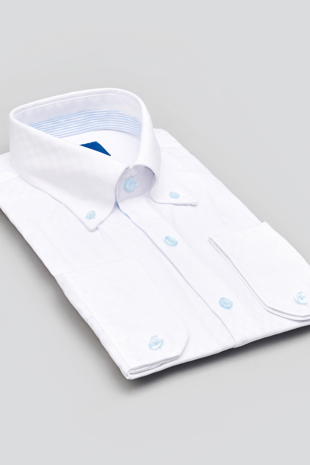 SST&C #Easycare  White Textured Standard Shirt | 0312310012  (Outlet)_5