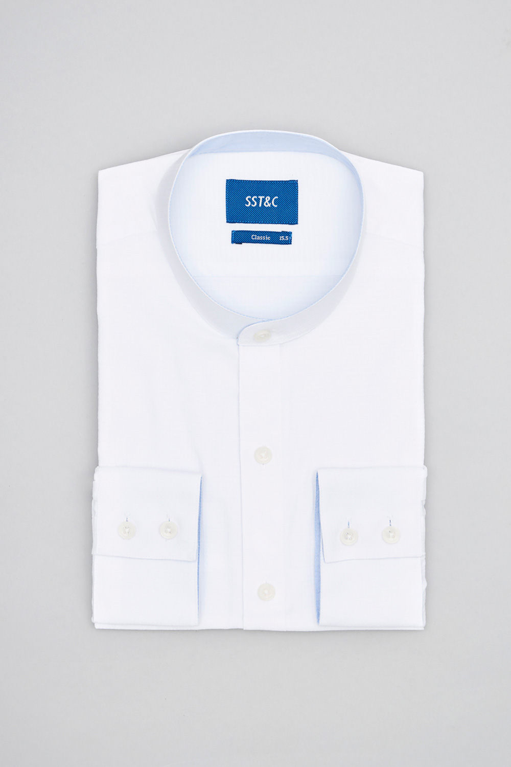 SST&C #Easycare  White Textured Standard Shirt | 0312310018  (Outlet)_6
