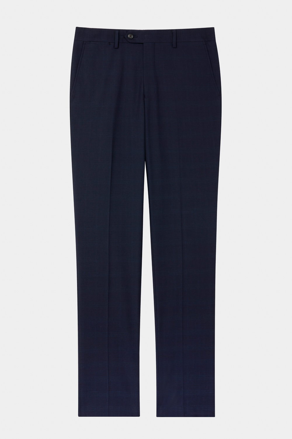 SST&C Navy Check Pattern Slim Fit Suit Trousers | 0212310002  (Outlet)_7