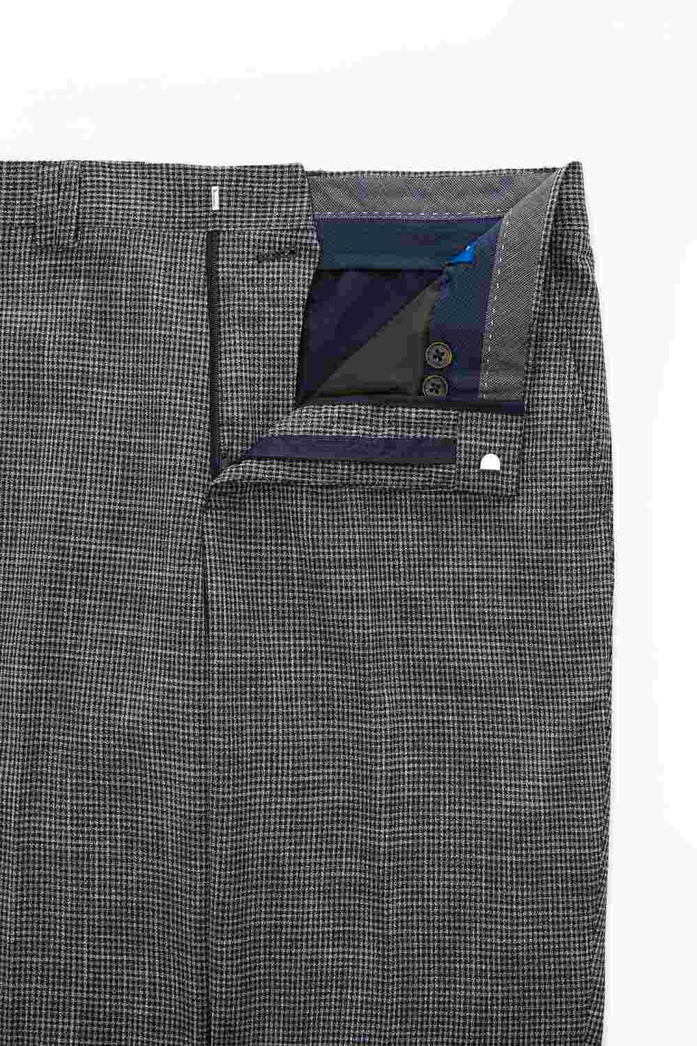 SST&C Gray Check Pattern Tailor-Fit Trousers | 0212310003  (Outlet)_8