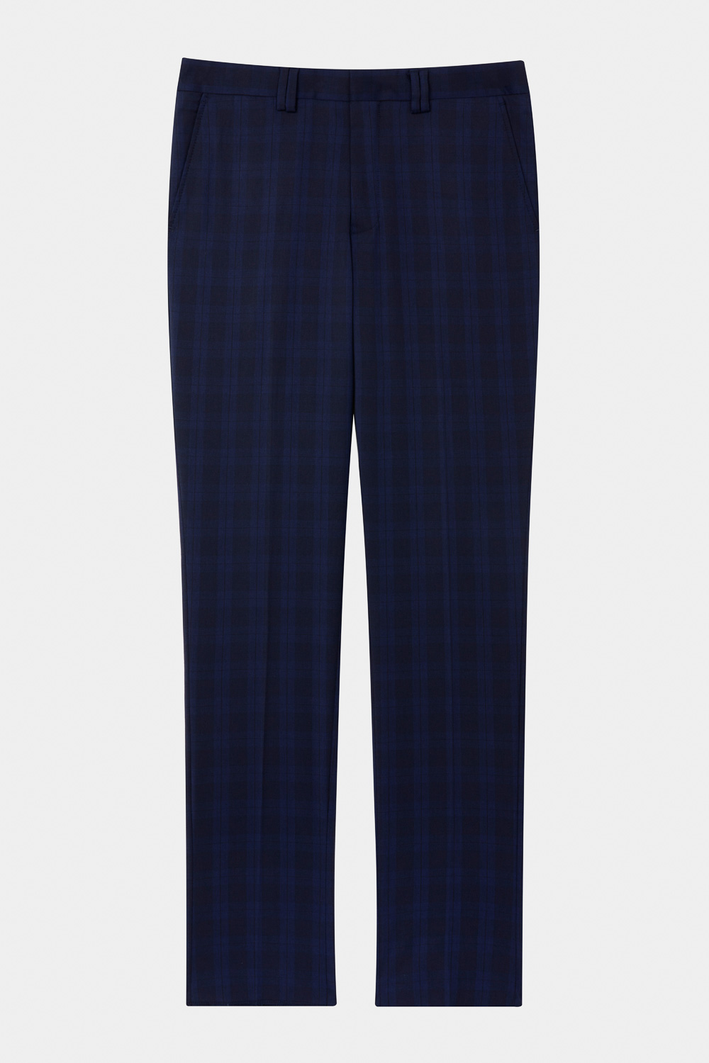 SST&C Navy Check Pattern Tailored Suit Trousers | 0212310004  (Outlet)_7