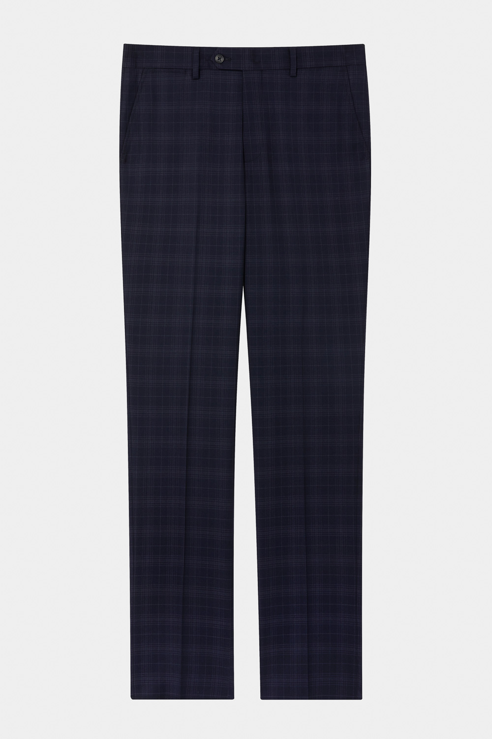 SST&C Navy Check Pattern Slim Fit Suit Trousers | 0212310006  (Outlet)_7