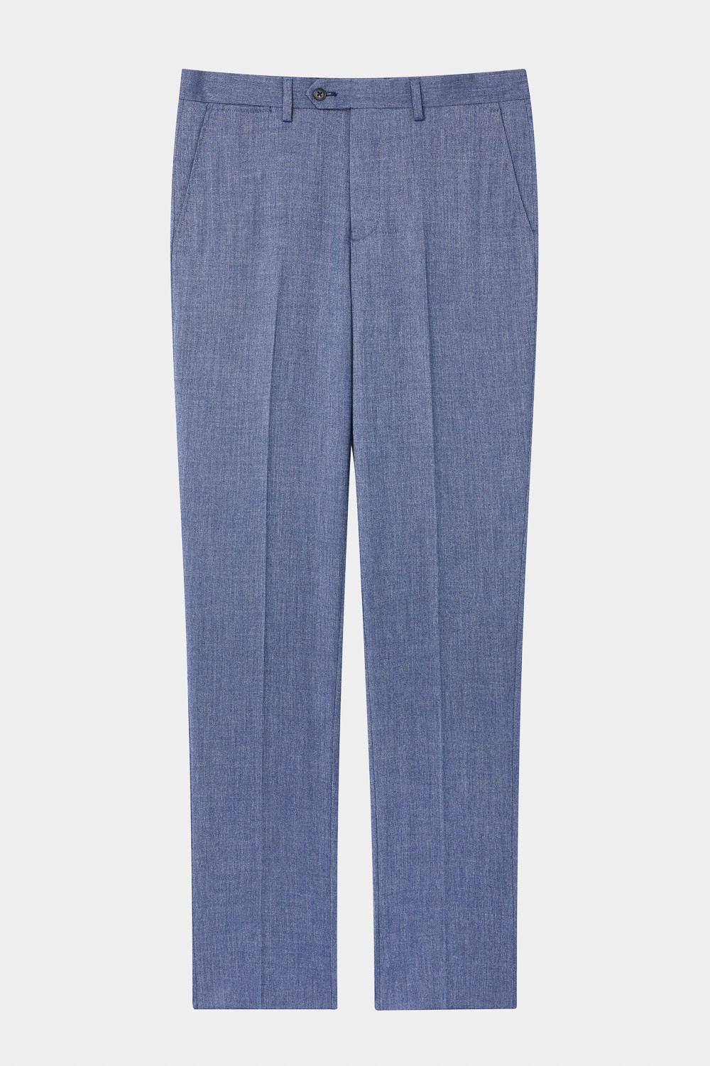 SST&C Sky Blue Textured Slim Fit Suit Trousers | 0212310007  (Outlet)_7