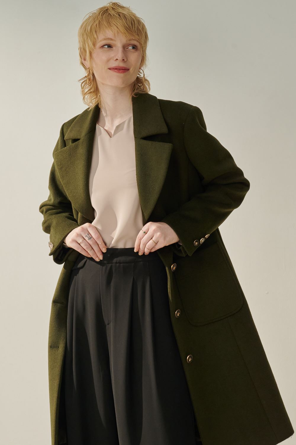 SST&C Apricot Small Turn Collar Top | 7662310004  (Outlet)_5