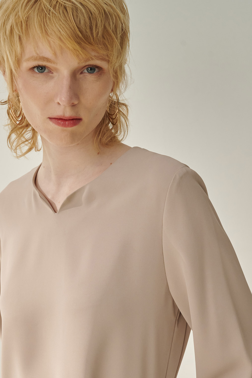 SST&C Apricot Small Turn Collar Top | 7662310004  (Outlet)_6